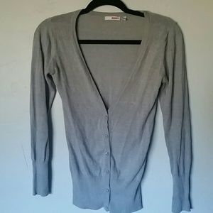 Bongo grey cardigan sweater,  size small